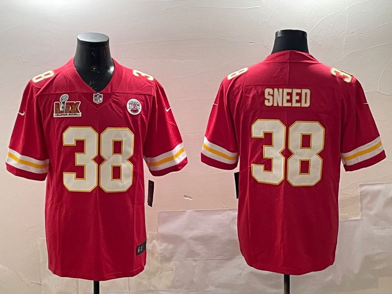 Men Kansas City Chiefs #38 Sneed Red Second generations 2025 Nike Limited NFL Jersey style 5->kansas city chiefs->NFL Jersey